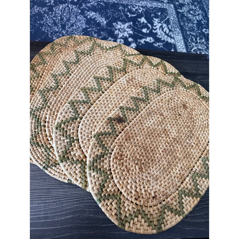 Handwoven Natural Fiber Placemat Bundle (4)